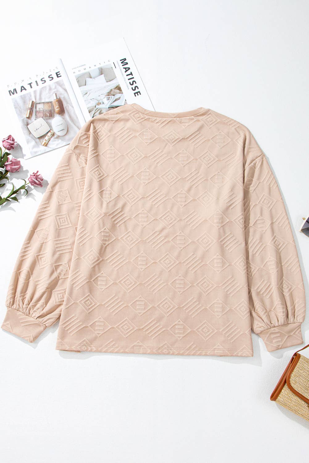 Plus Size Textured Sweatshirt