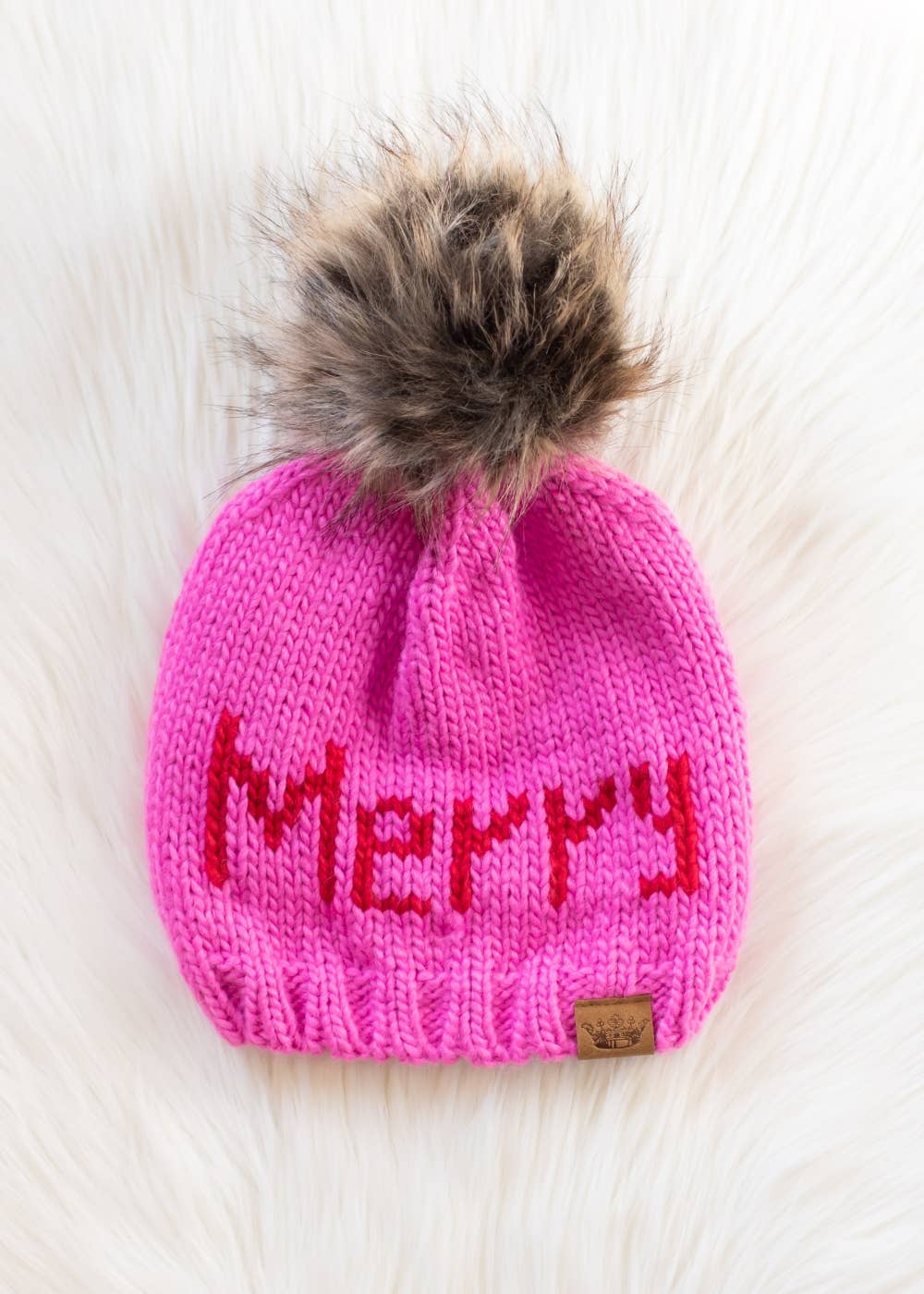 Pink Merry Pom Hat