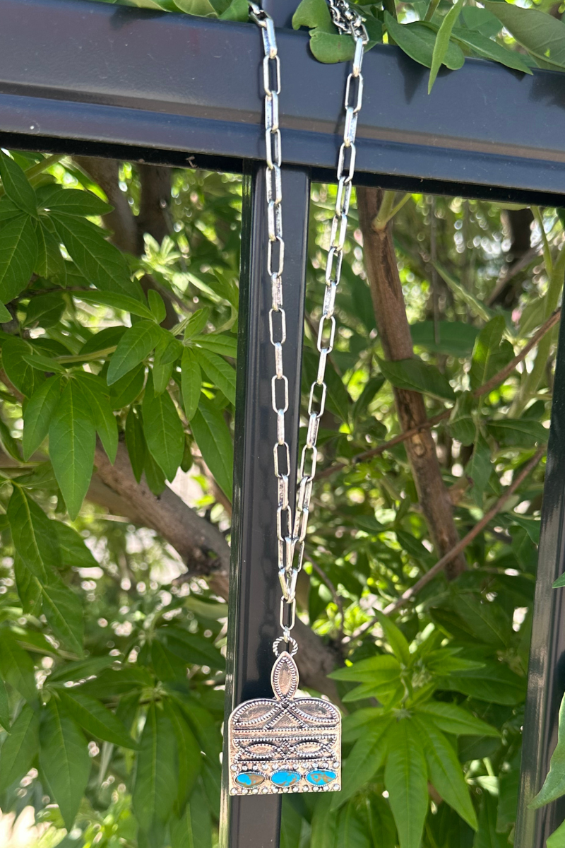 Stitched In Stone Large Necklace