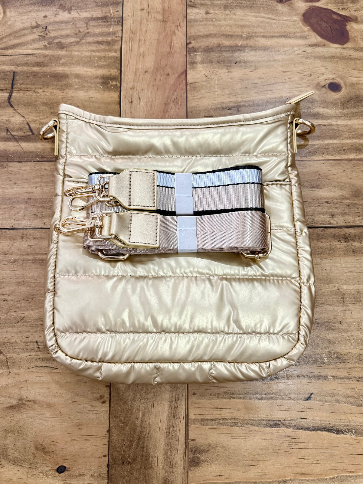 Gold Puffer Bag