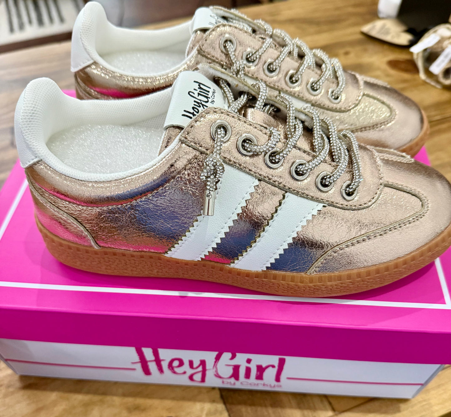 Gold Metallic Sneakers