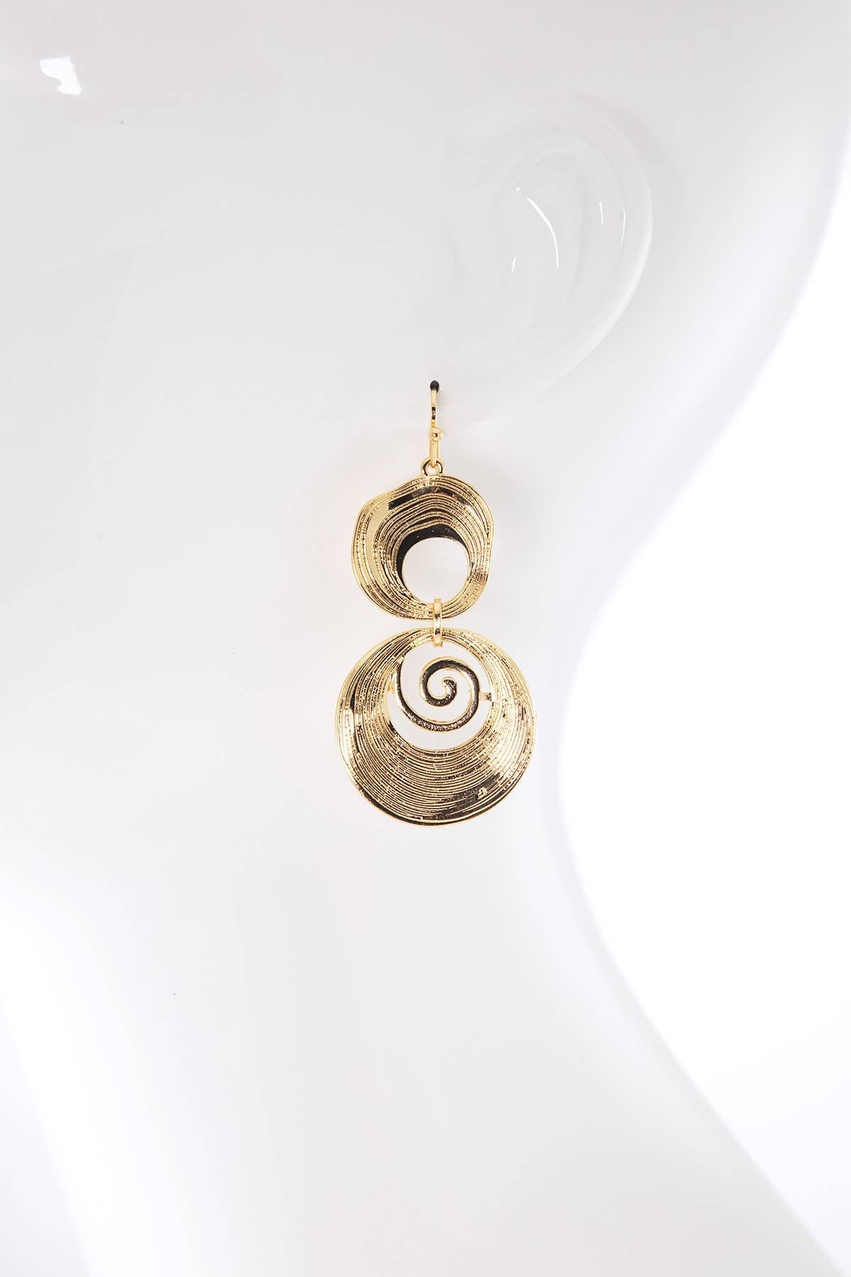 Duo Spiral Linked Earrings
