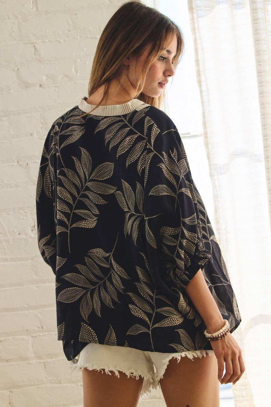 Printed Relaxed-fit Blouse