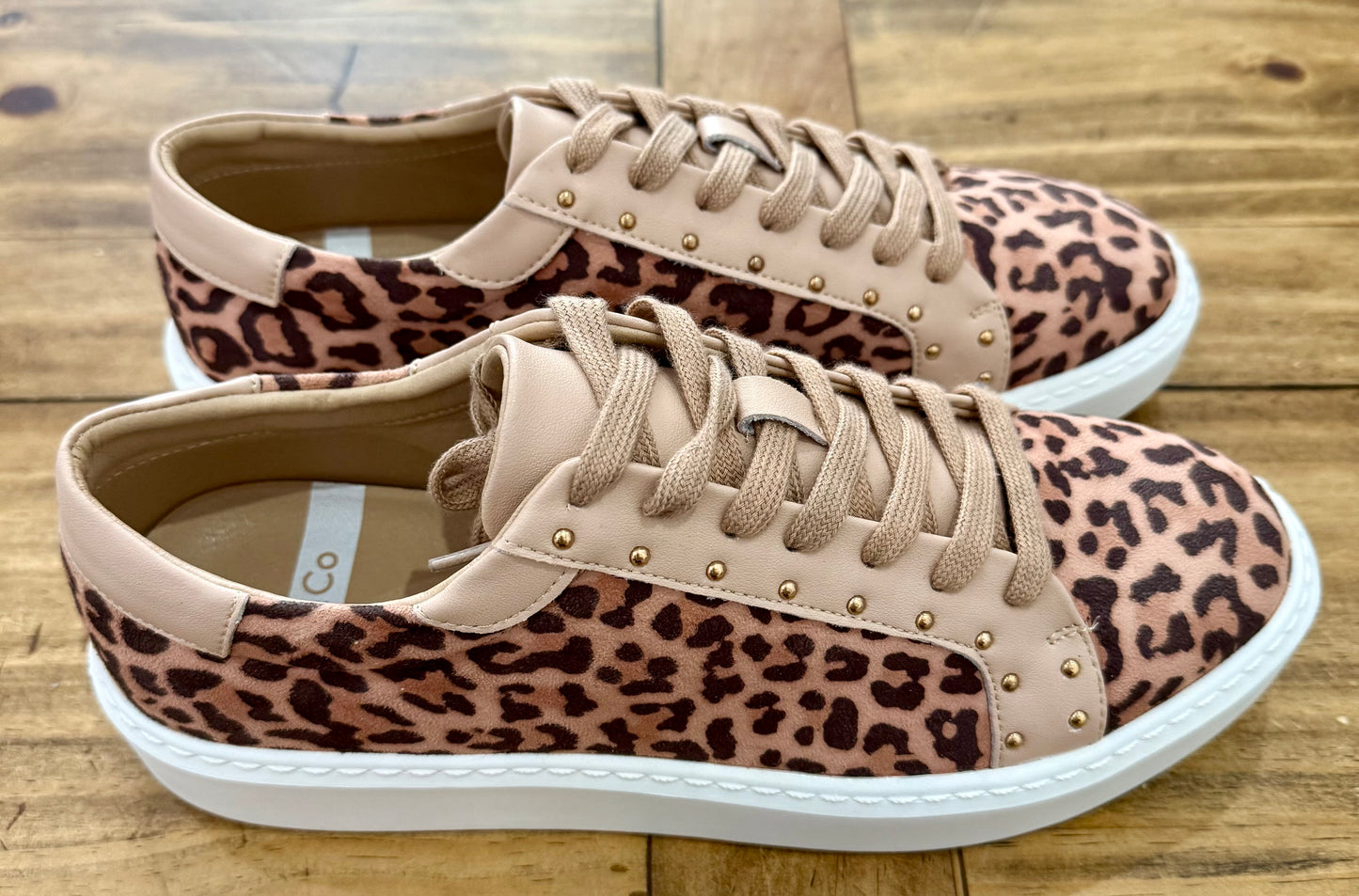 Leopard Stud Sneakers