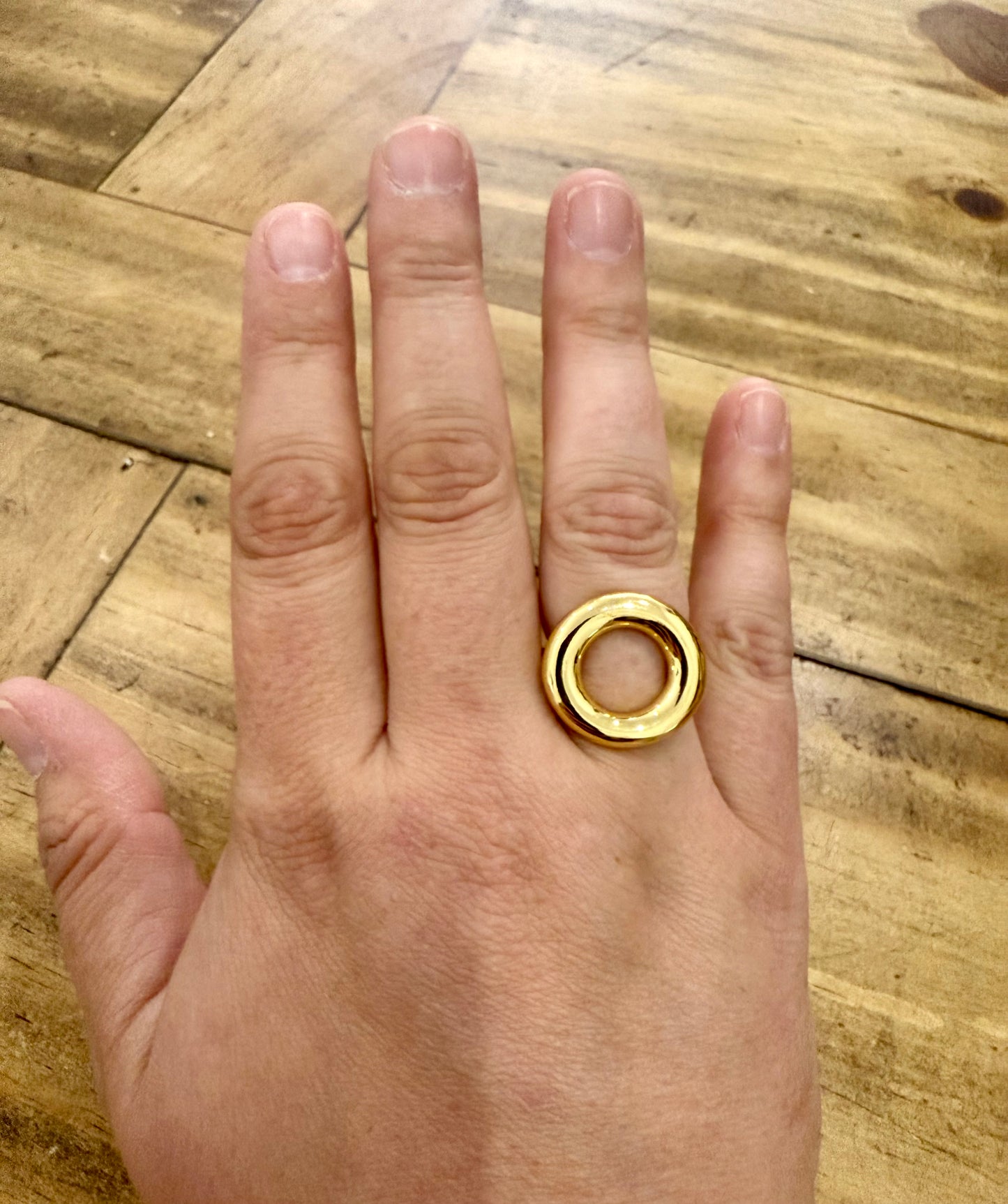 Gold Circle Ring