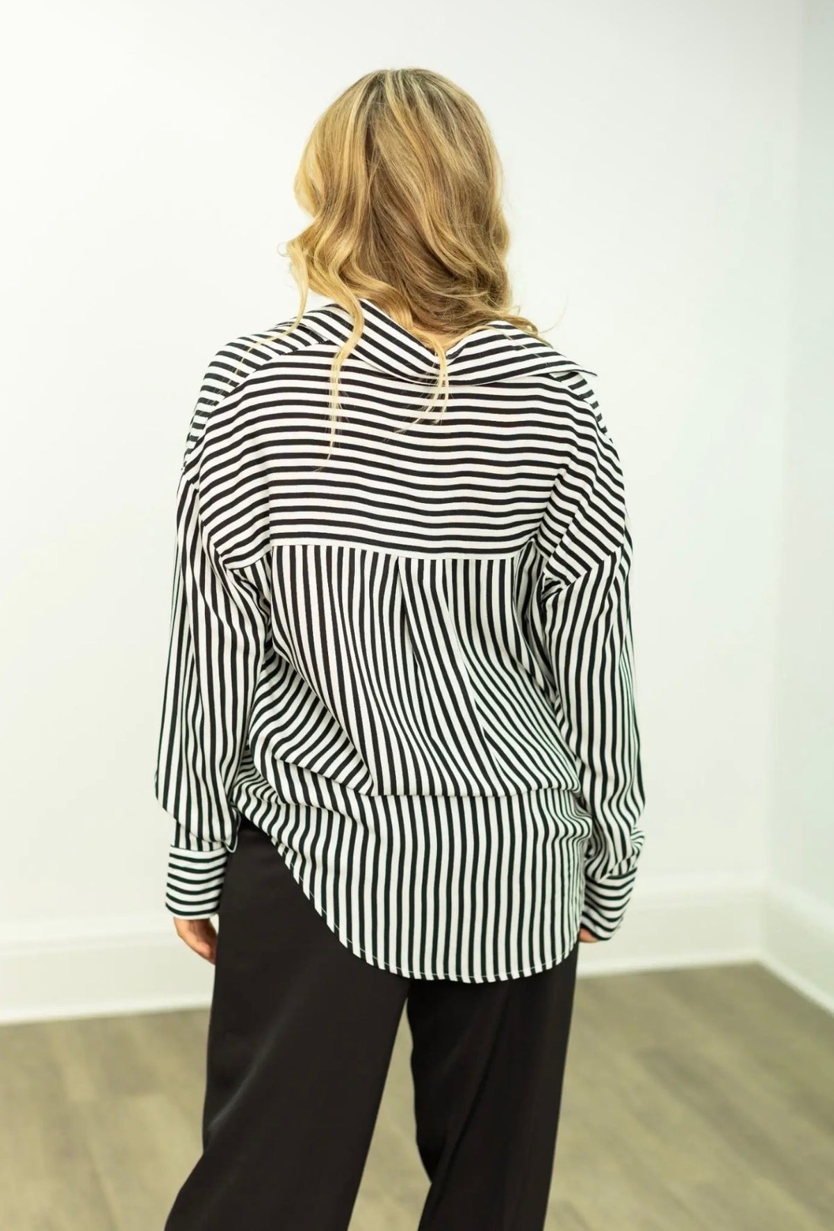 Kathryn Stripe Button Up