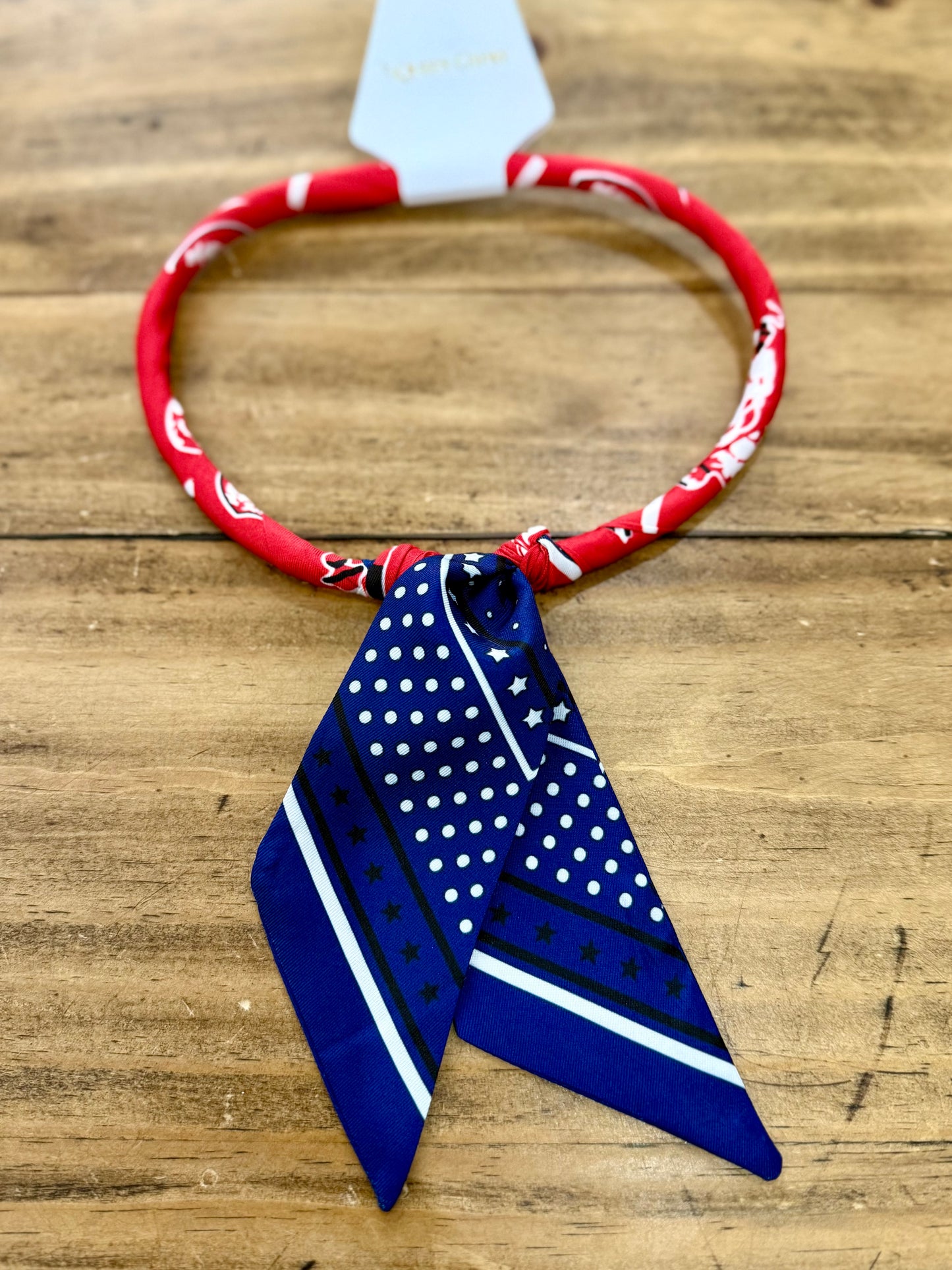Americana twilly necklace
