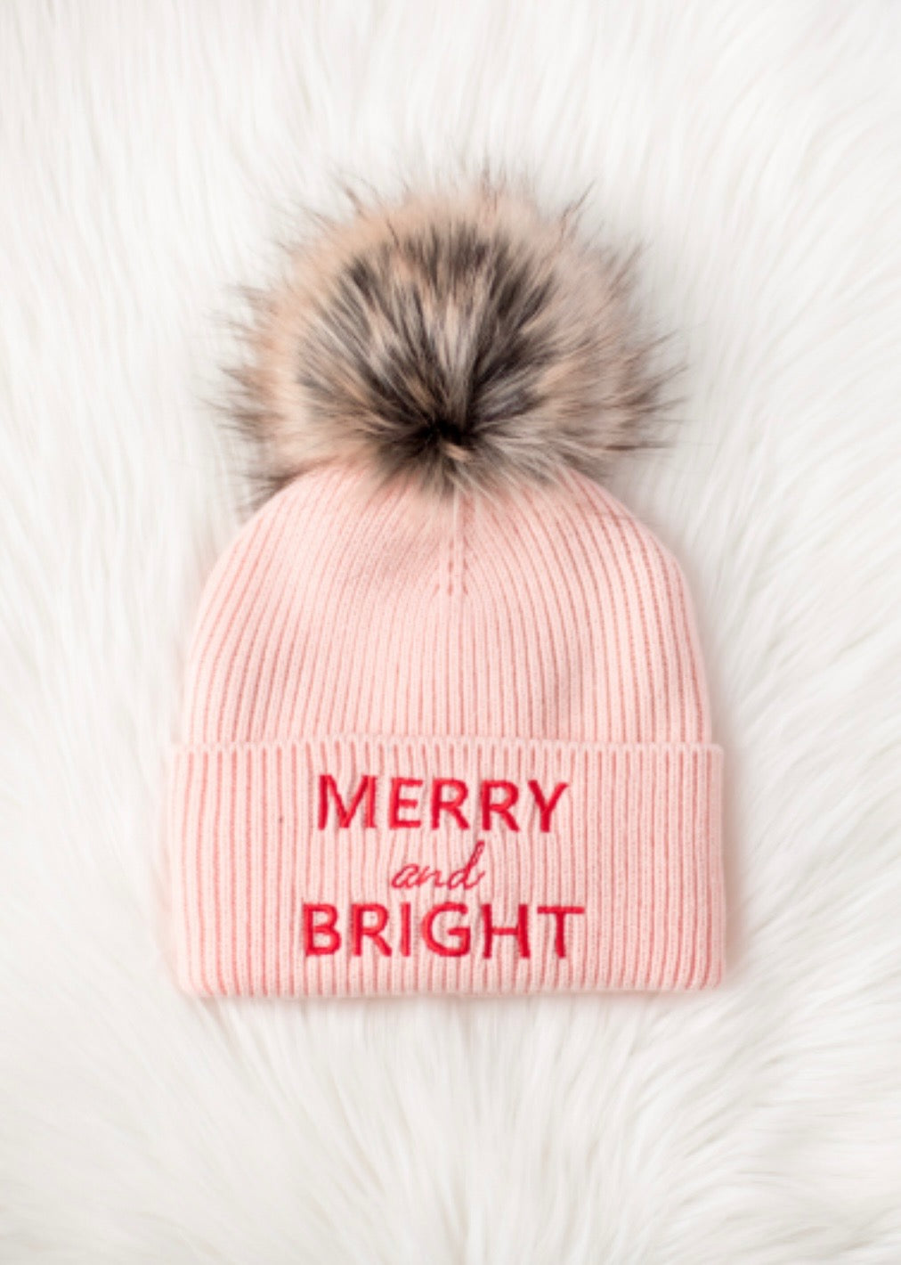 Knit Pompom Beanie