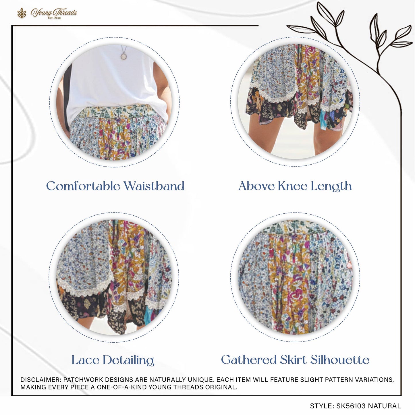 Desert Dream Festival Skirt Gathered Lace Mini - New Arrival