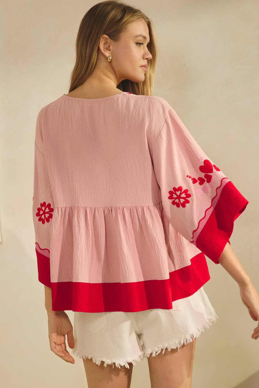 Peasant-style Embroidered Top