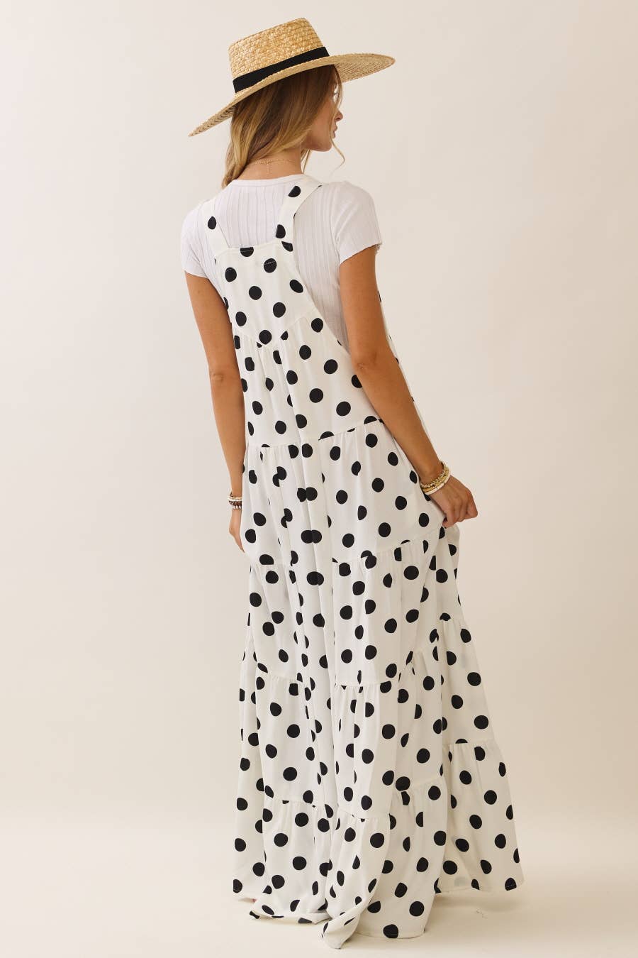 Polka Dot Sling Maxi Jumpsuit