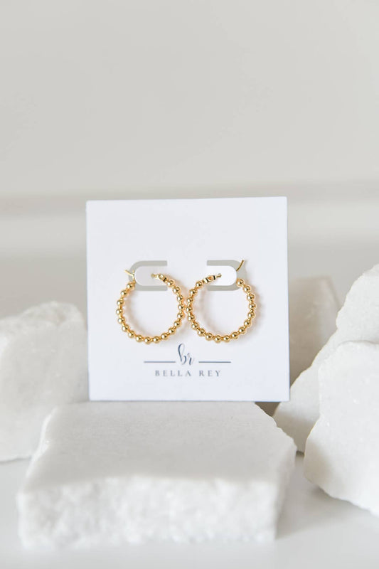 Vivi 18k gold plated hoops -earrings- hypoallergenic