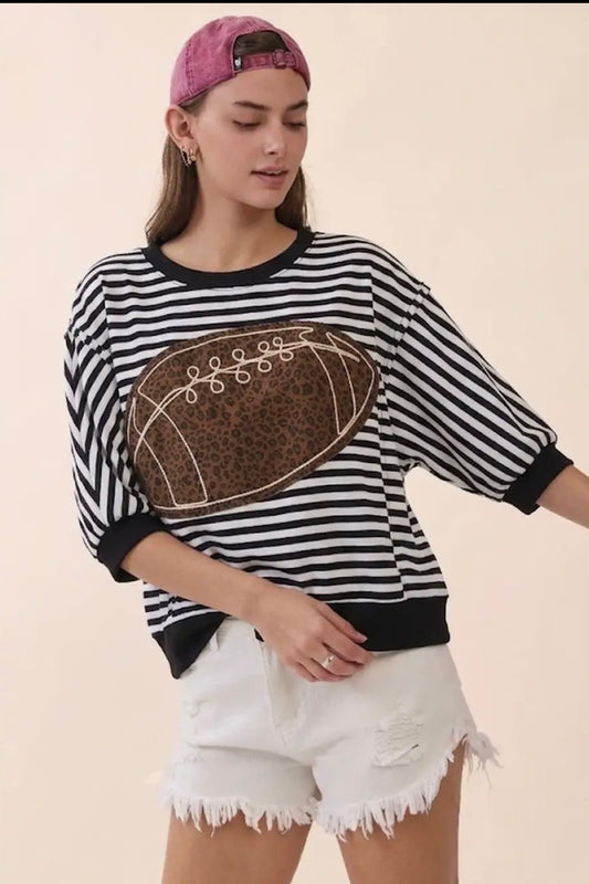 Striped football shirt