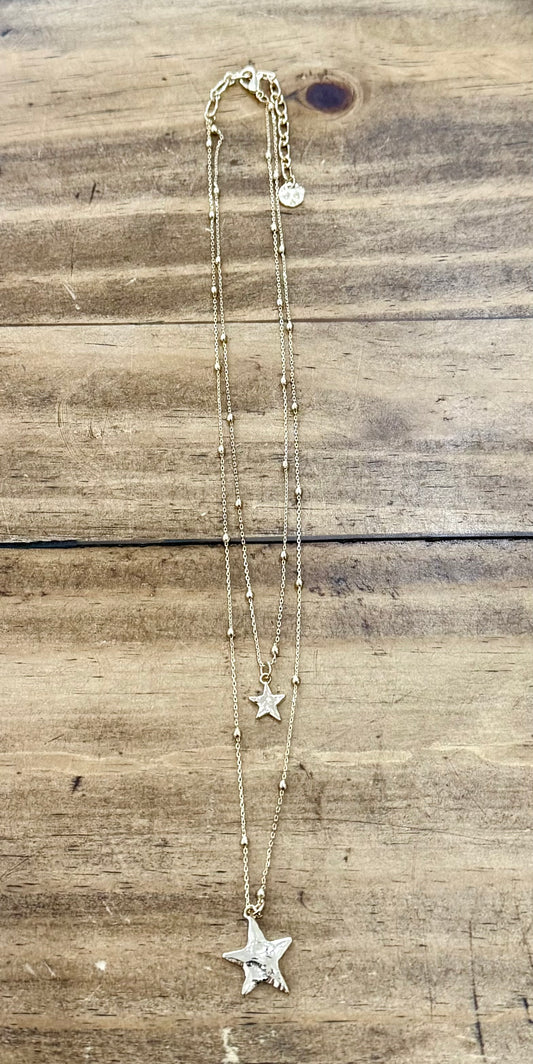 Double Star Necklace