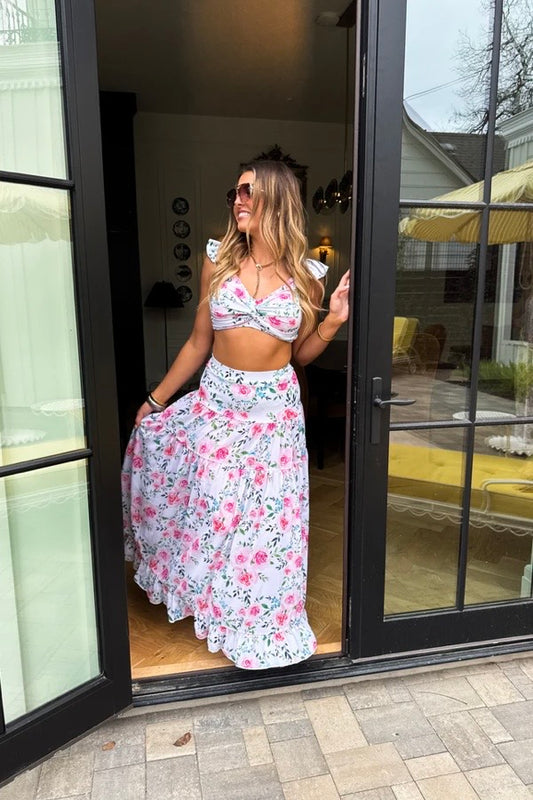 Floral Capri Chic Swim Set