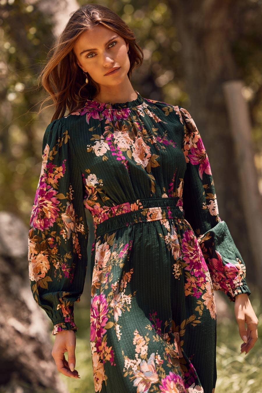 Floral Printed Midi Dress