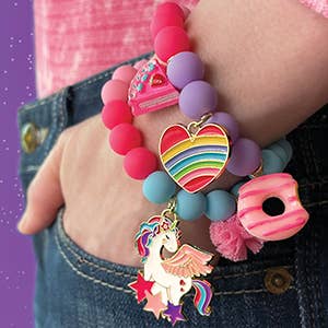 Charming Whimsy Bracelet | Rainbow Heart