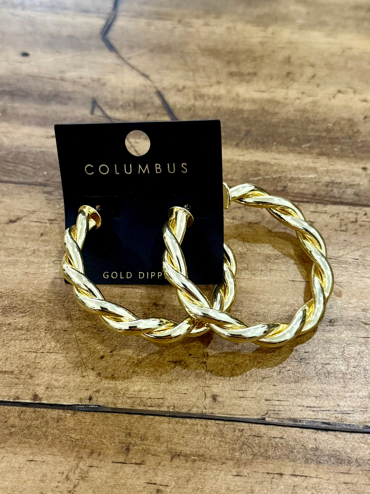 Twisted Hoop Earrings