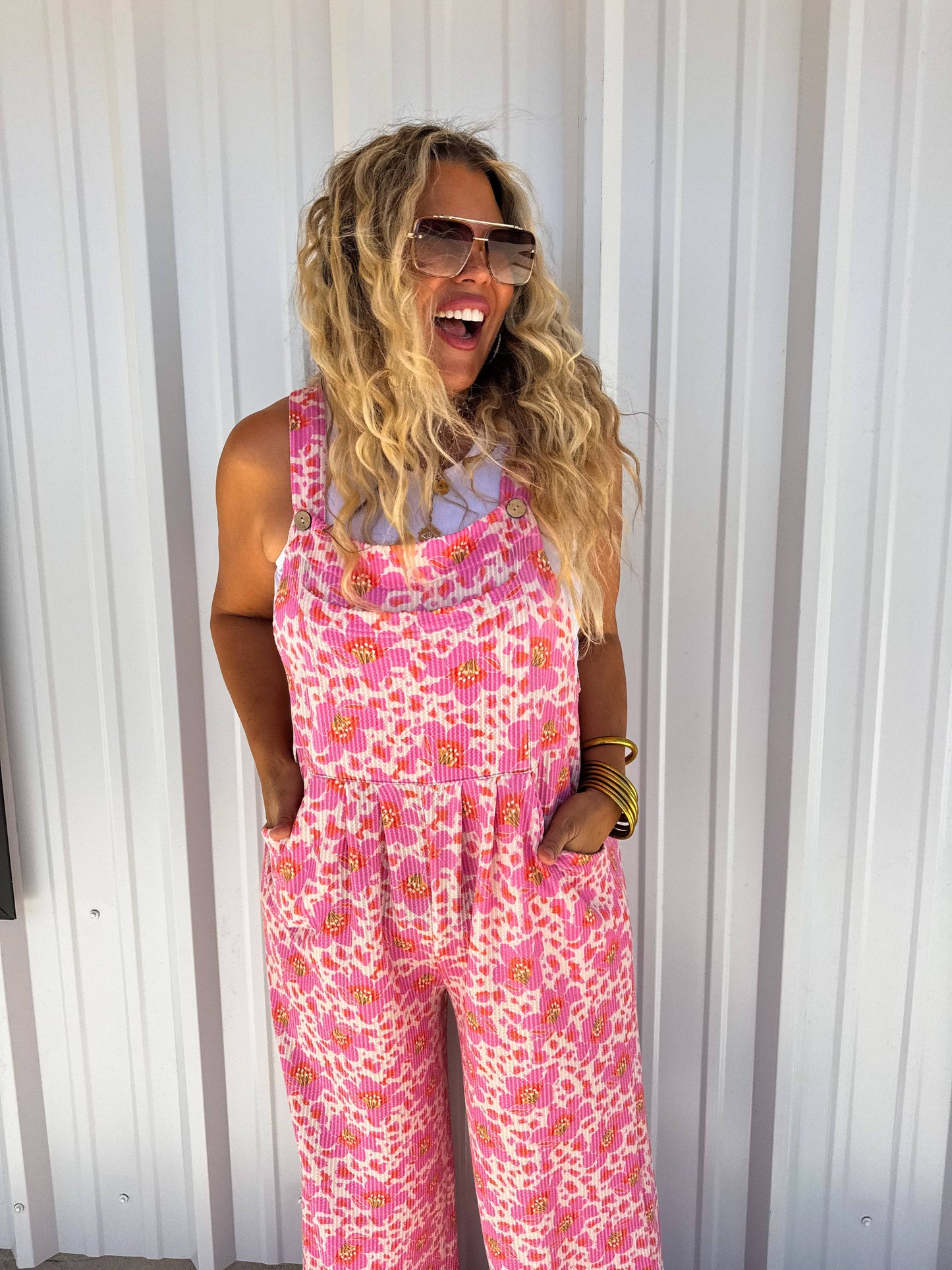 2ND CUT- CASSIDY FLORAL BOHO OVERALLS