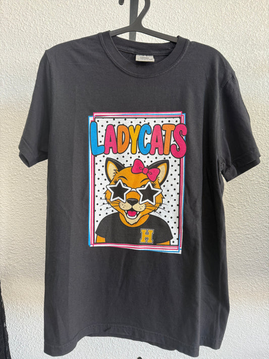 Colorful Ladycats Mascot T Shirt