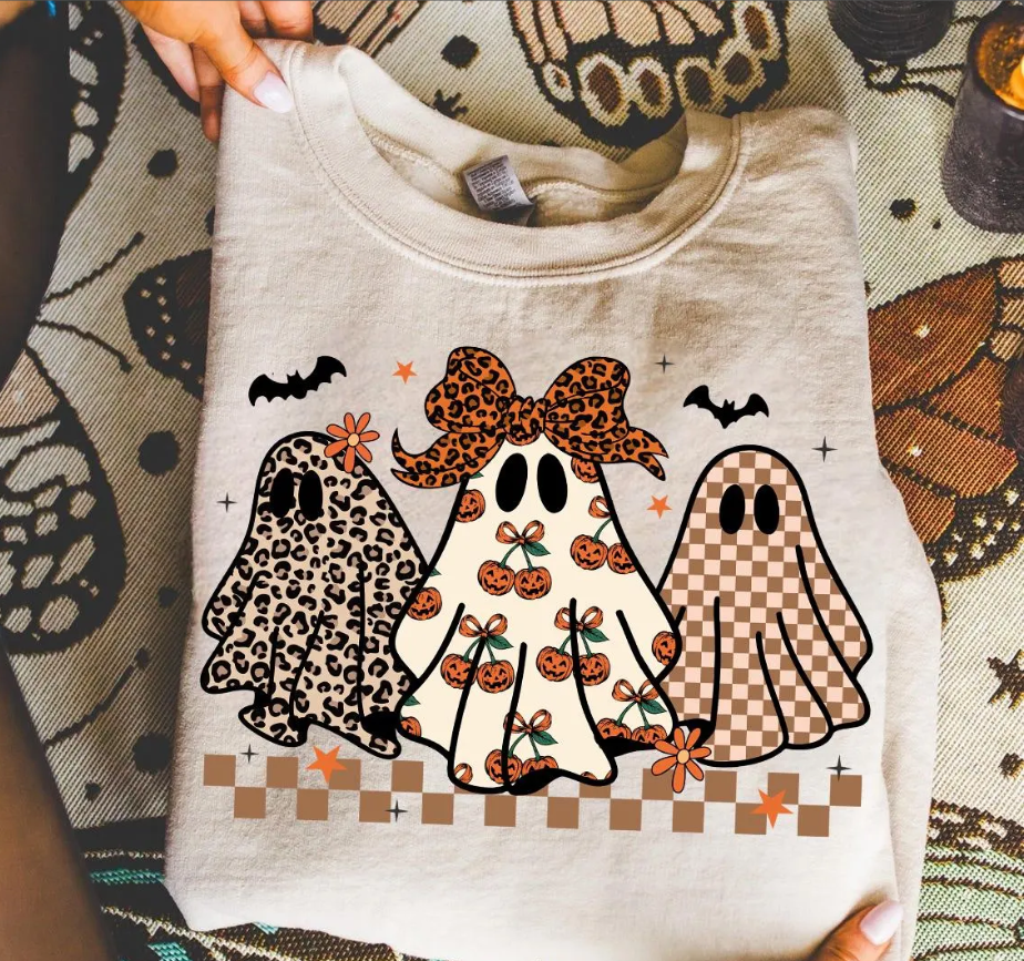Preppy Halloween Ghost Tee/Sweatshirt