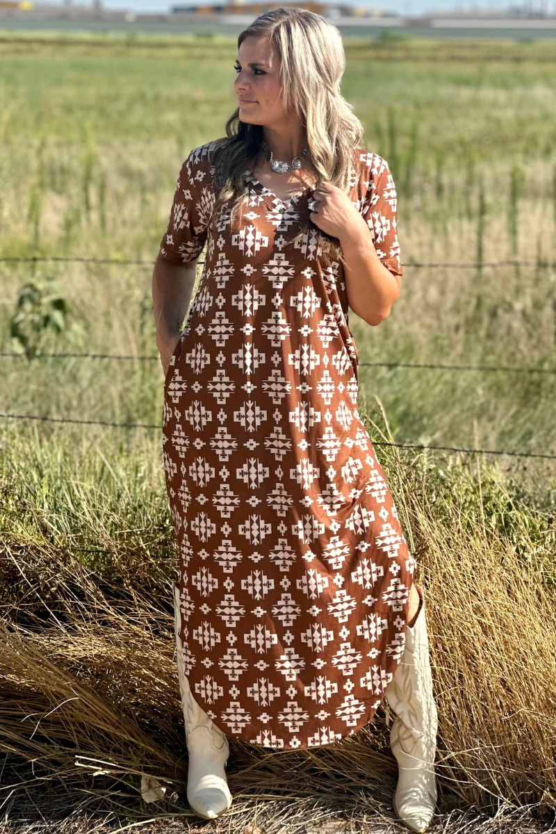 Meet Me In Wyoming Maxi Dress