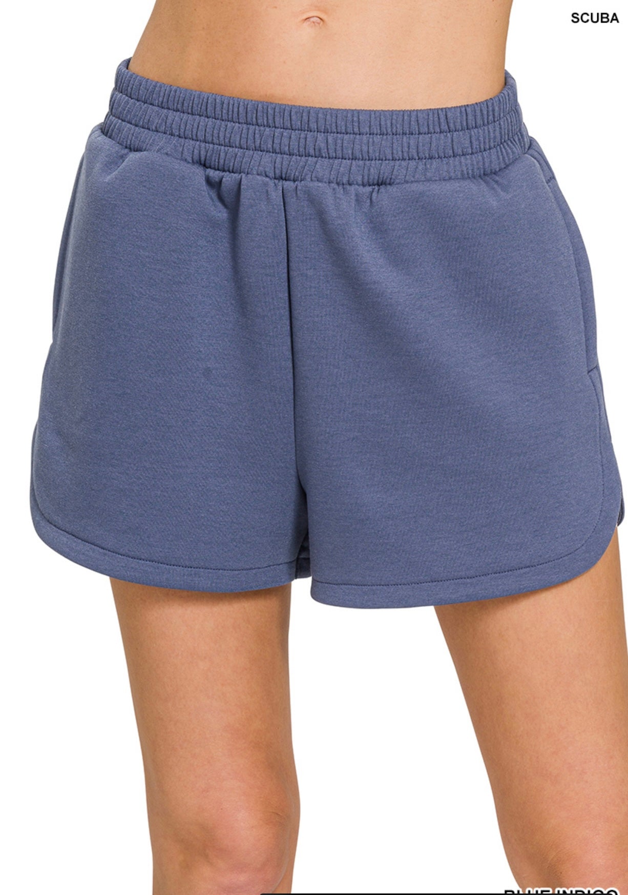 Zenana Half Zip 2 Piece Shorts Set