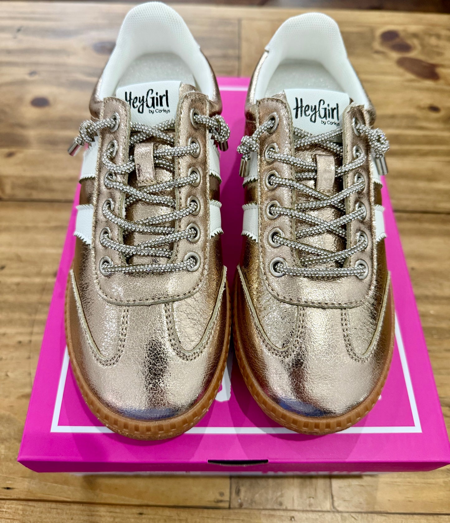 Gold Metallic Sneakers