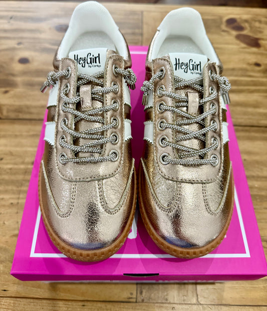 Gold Metallic Sneakers