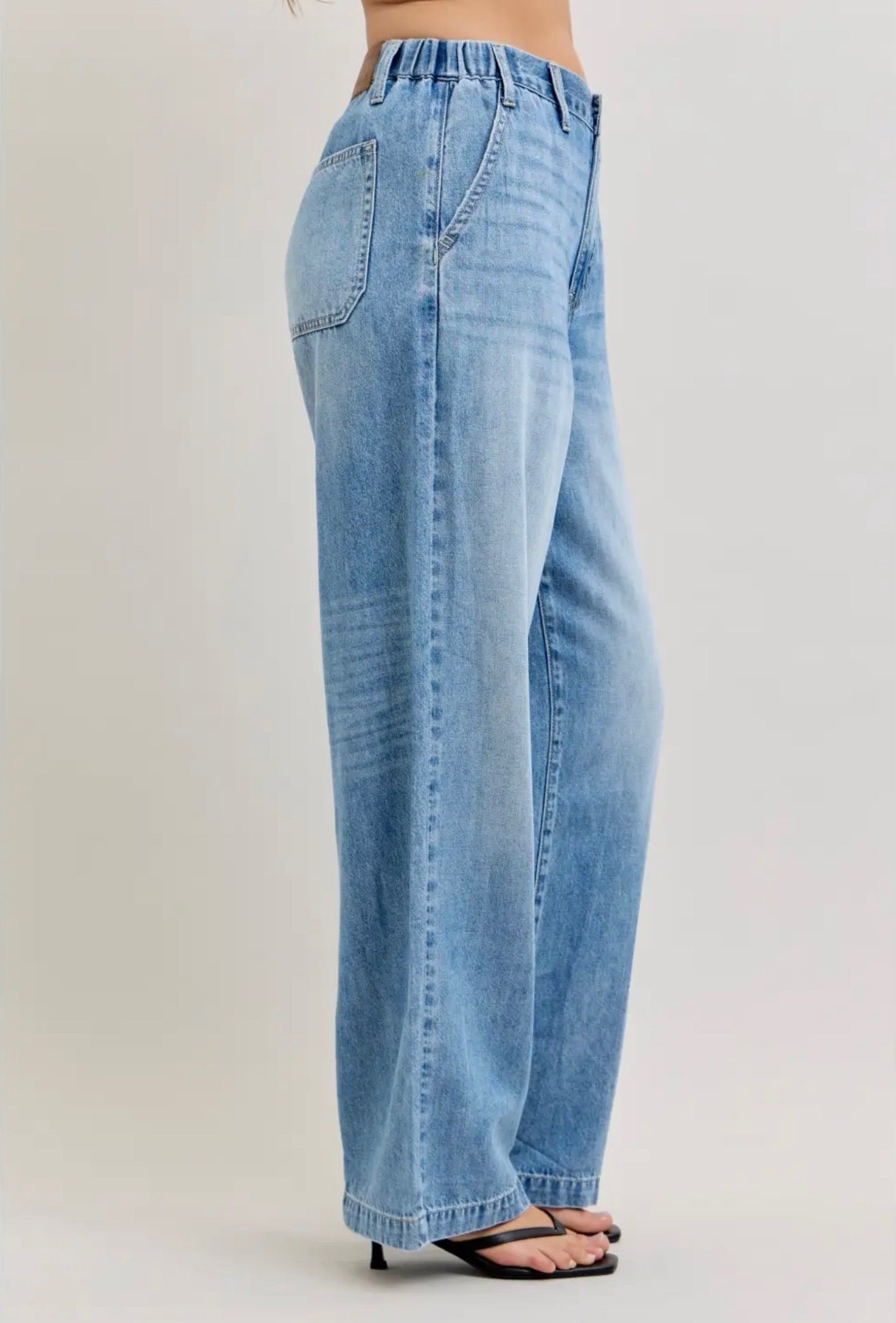 Featherweight Baggy Elasticated Jeans