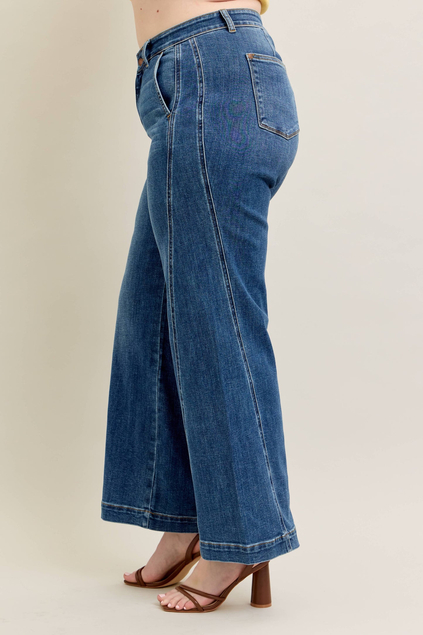 High Waisted Trouser Wide Leg - PLUS
