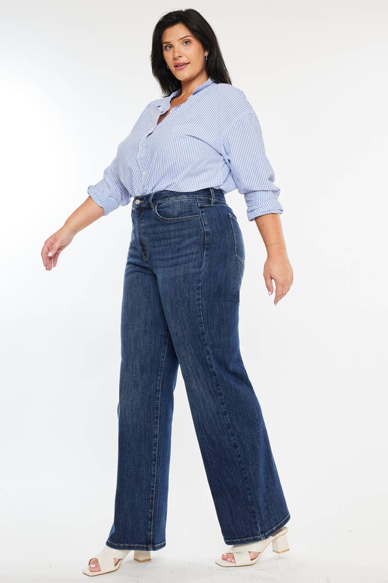 PLUS HIGH RISE WIDE LEG-KC20030D-P