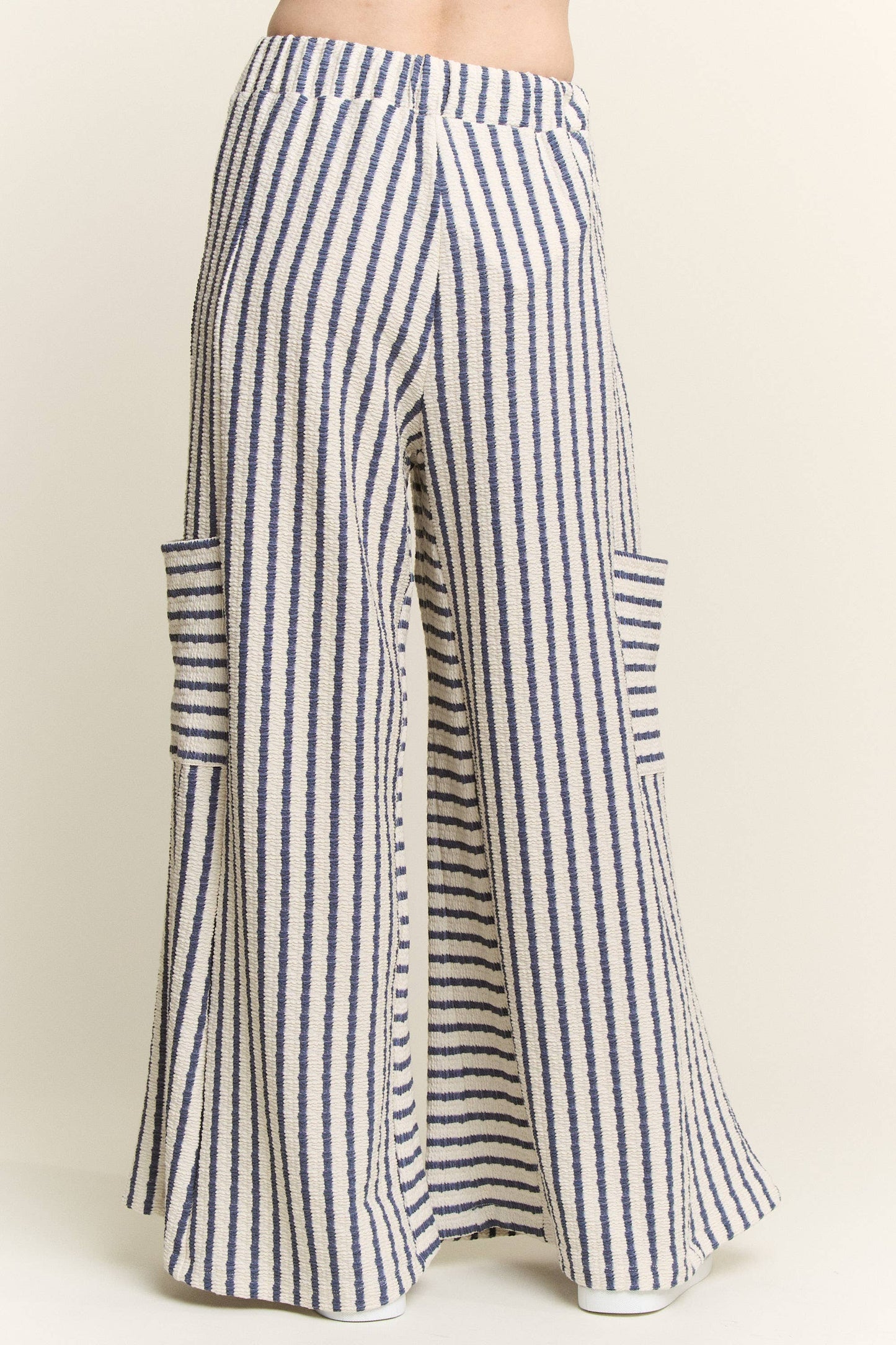 STRIPE WIDE LEG PANTS