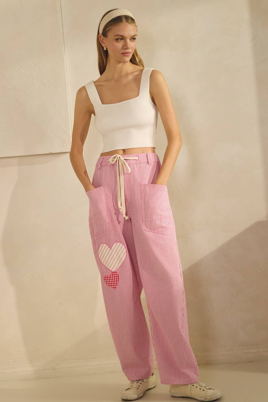 Striped Drawstring Pants
