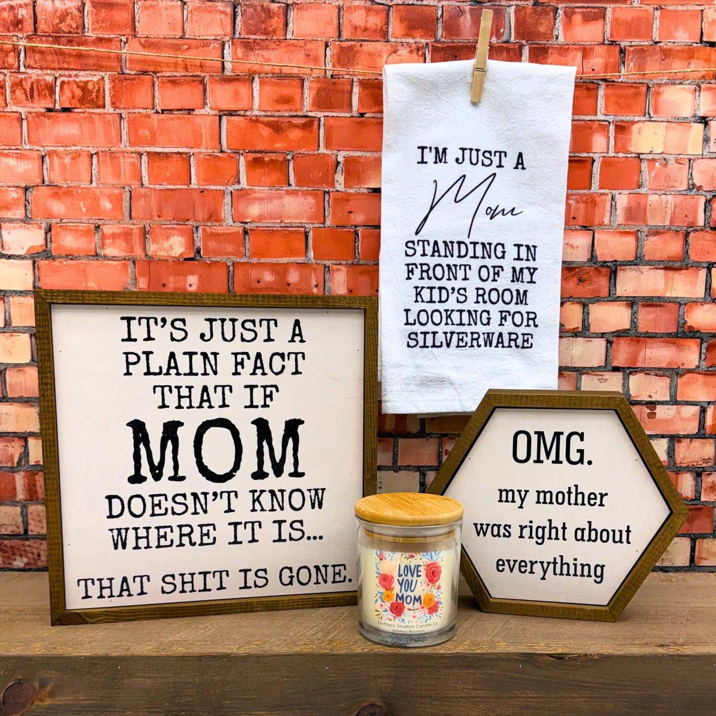 Love You Mom Spring Decor Candles - Mothers Day Gifts