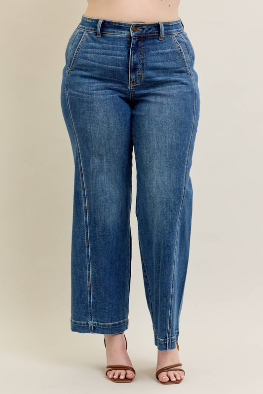 High Waisted Trouser Wide Leg - PLUS