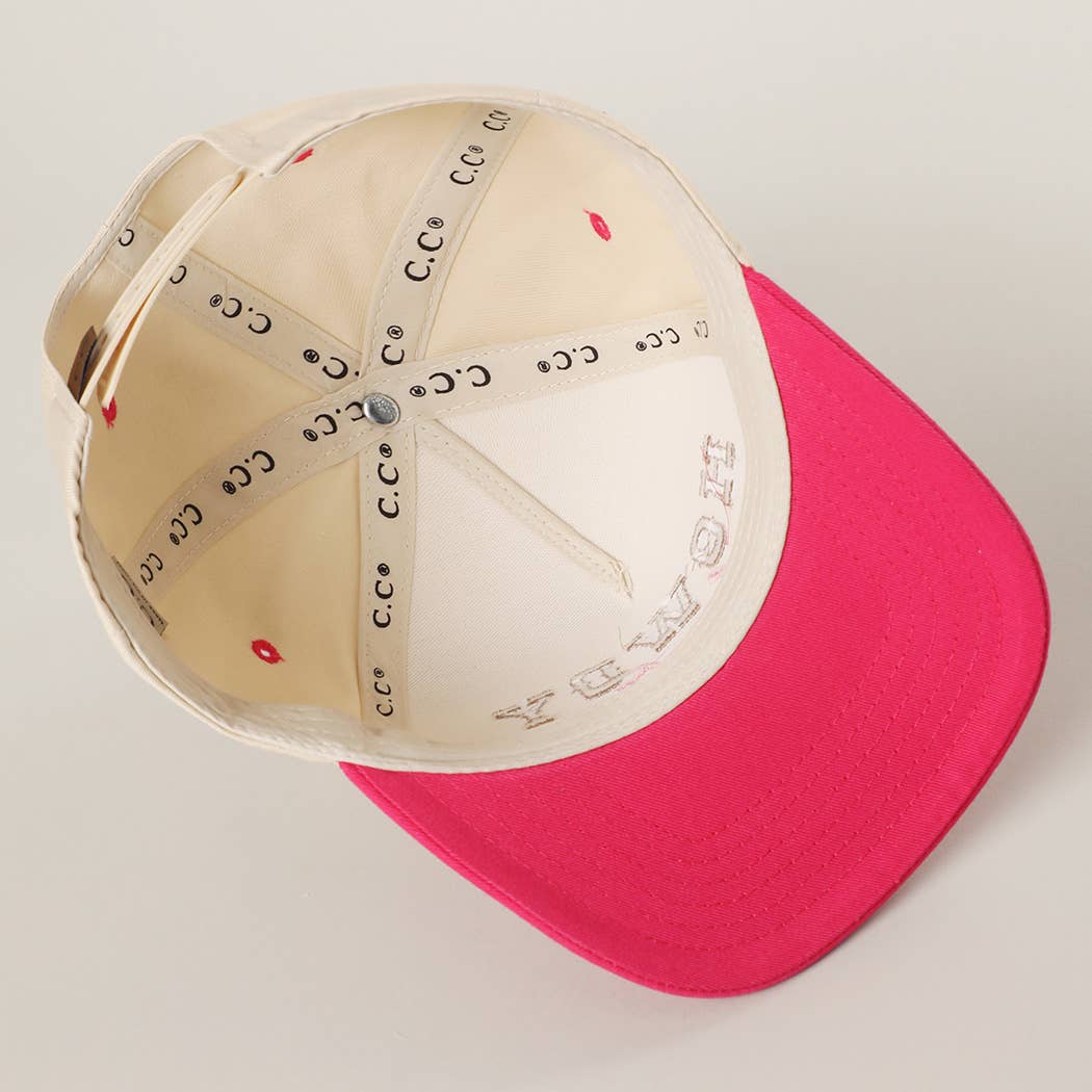 Howdy Valentine Embroidery Two-Tone Trucker Hat