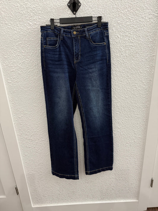 Lucky & Blessed embroidery jeans