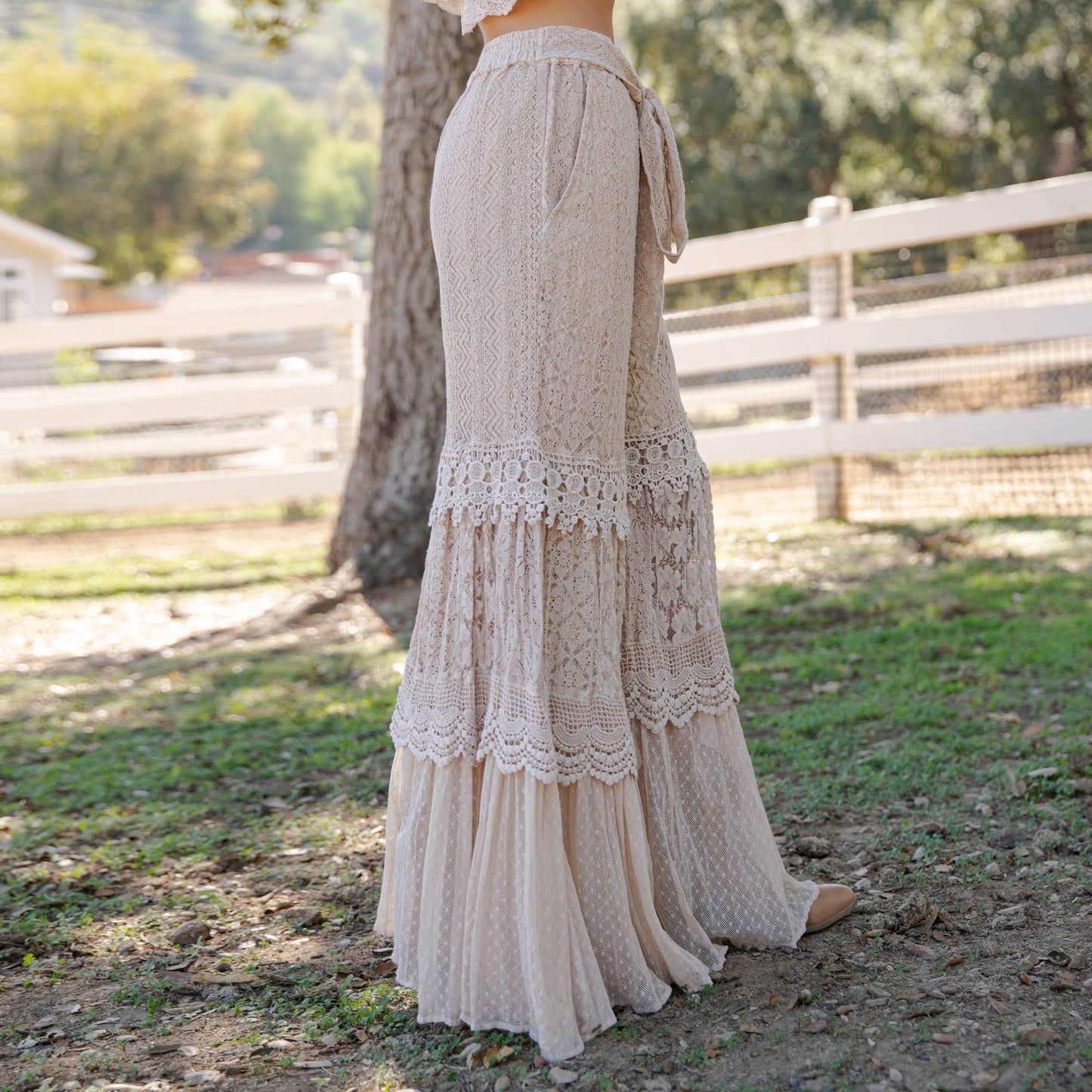 Desert Dream Cloud Pant Tiered Lace & Net Trims - NEW