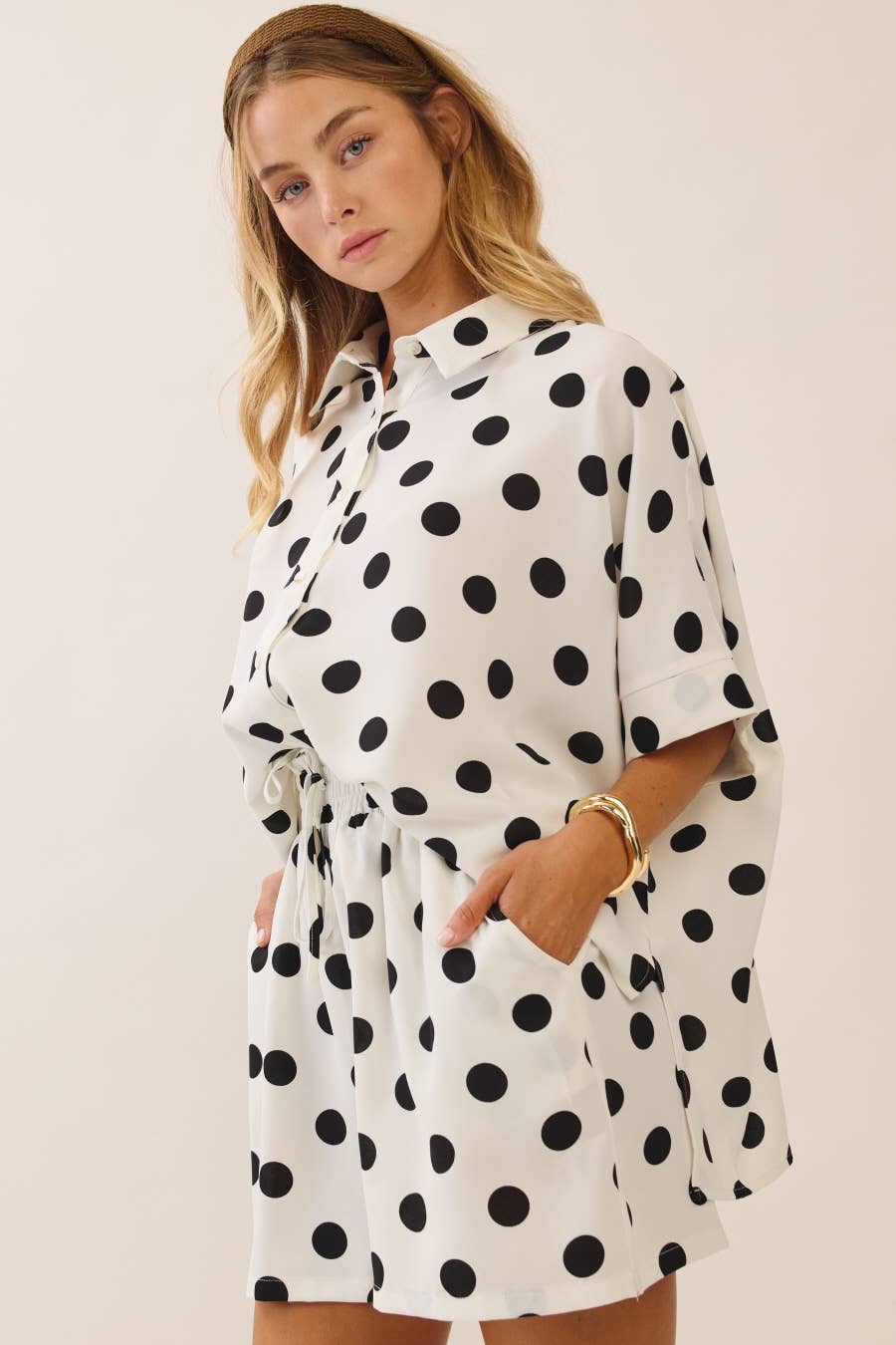 Polka Dot Shorts Set