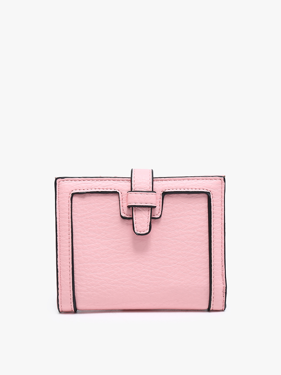 WL2066 Bessie Canvas Wallet w/ Slip Closure