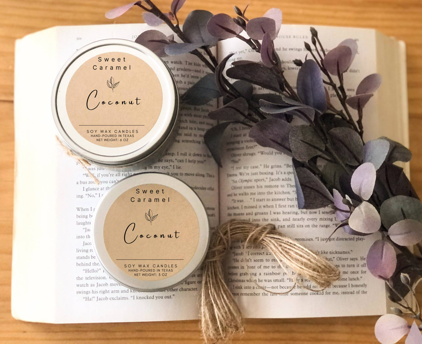 Handmade Soy Candles, 4 oz Candles, Scented, Vegan, Homemade