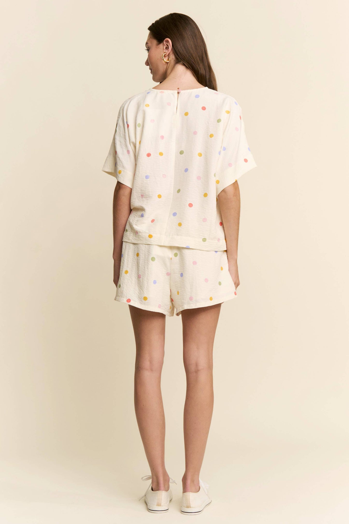 MULTICOLOR POLKADOT 2 PC SET