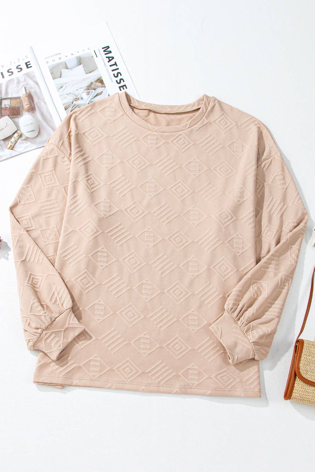 Plus Size Textured Sweatshirt