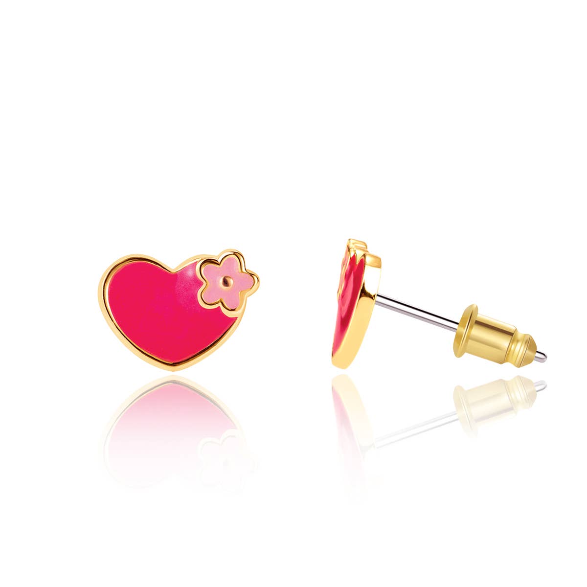 Valentine's Hearts and Flowers | Cutie Stud Earrings