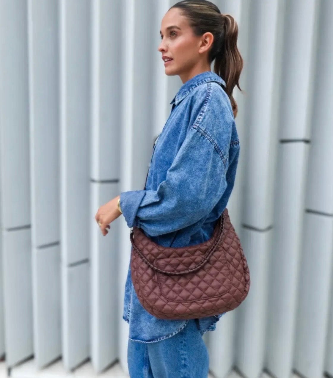 Quilted Hobo Bag