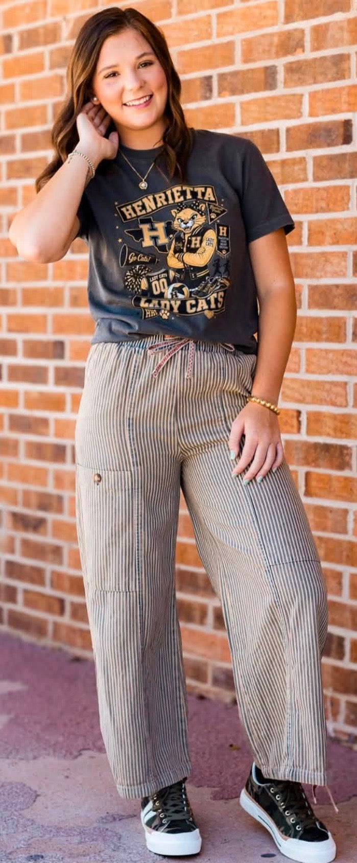 Vintage Wash stripe pants