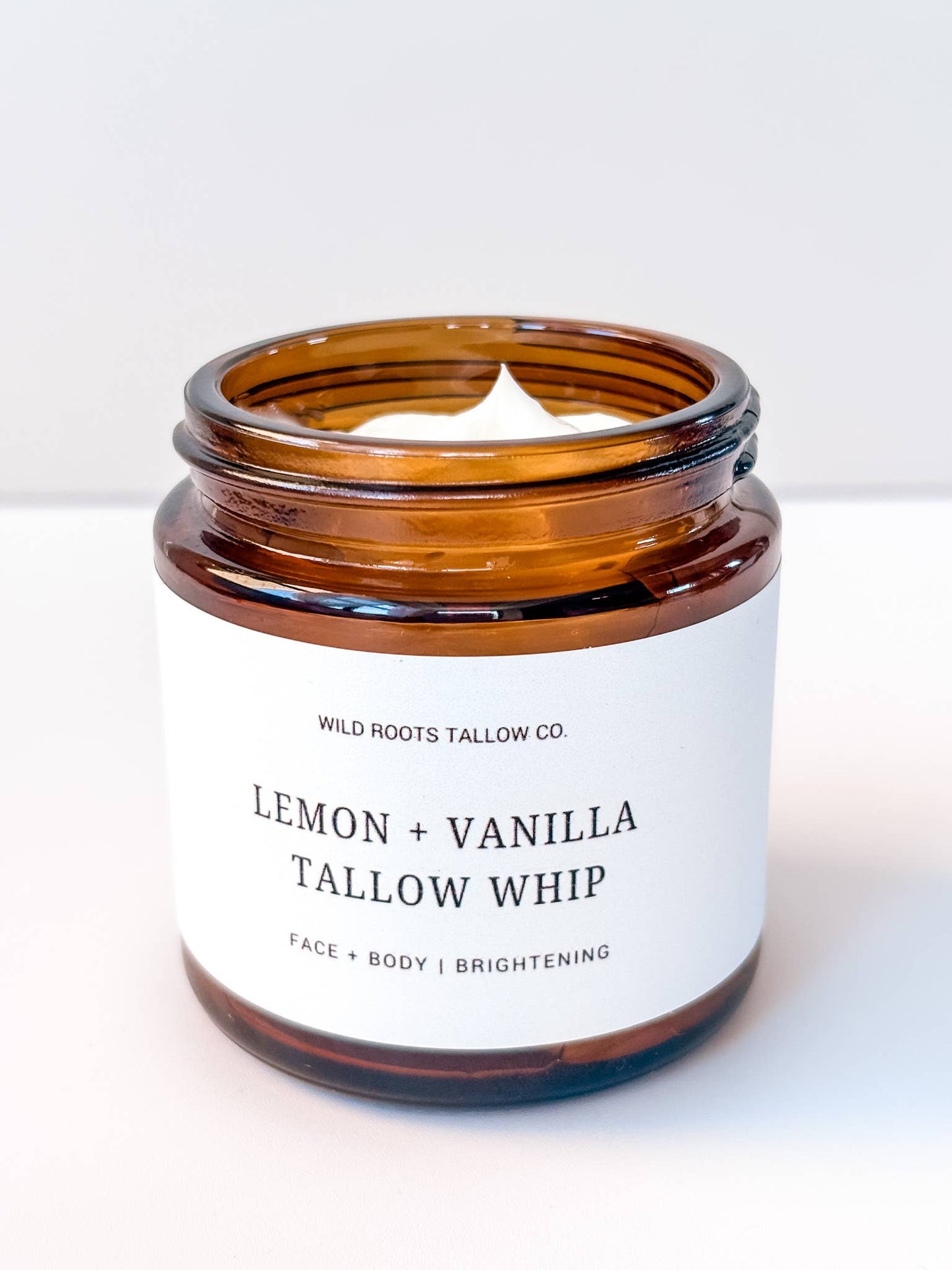 Lemon + Vanilla Whipped Tallow Balm | Grass Fed Beef Tallow