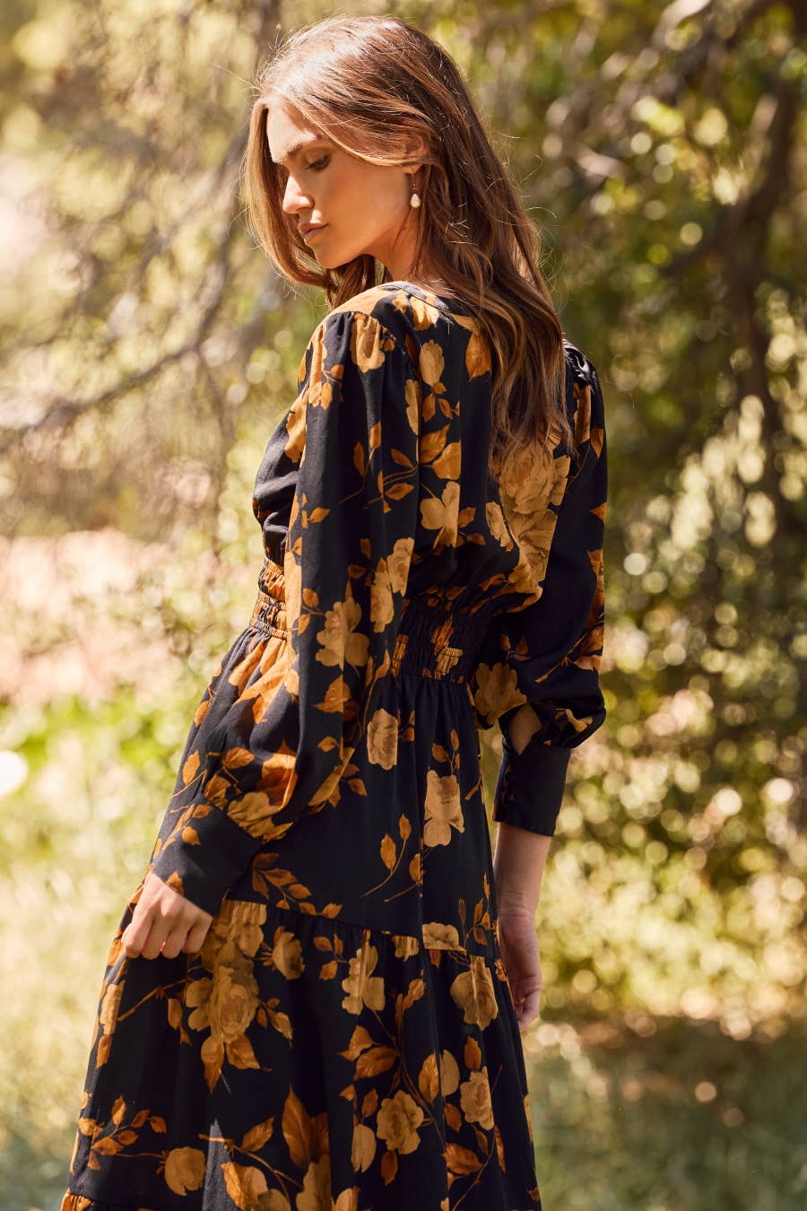 Floral Printed Tiered Maxi Dress