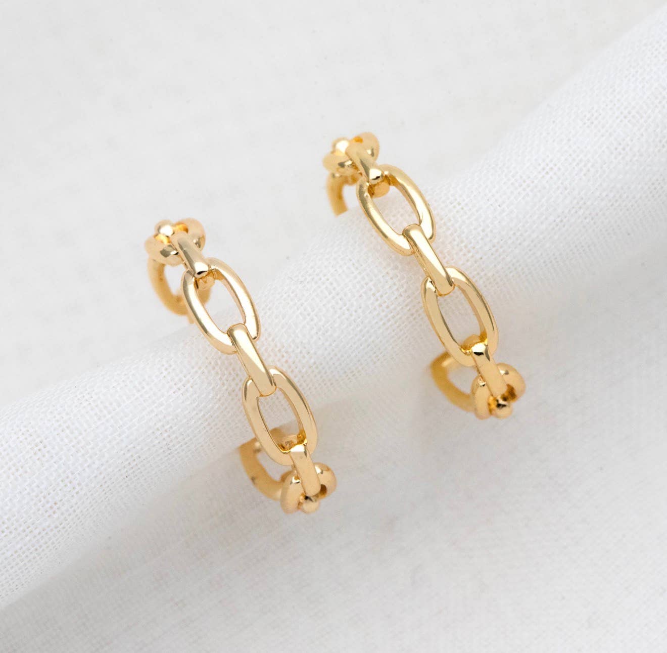 Honey ring | gold chain link adjustable | gold plated